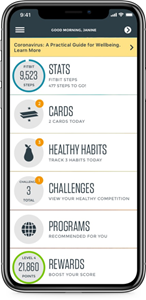 In-App Coronavirus Guide Promotion.