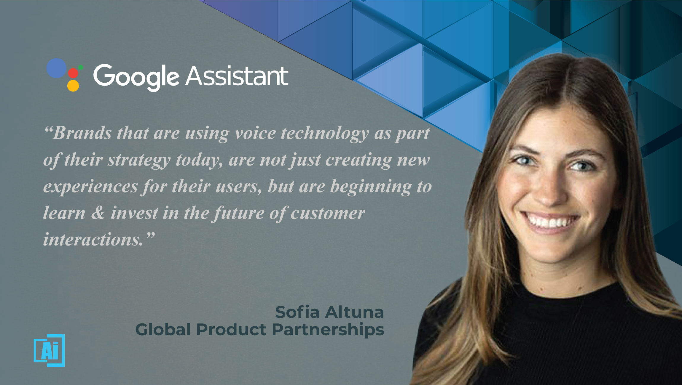 Interview with Sofia Altuna, Global Product Partnerships photo