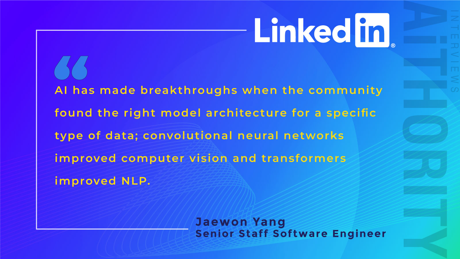 Jaewon Yang, Principal Staff Software Engineer at LinkedIn