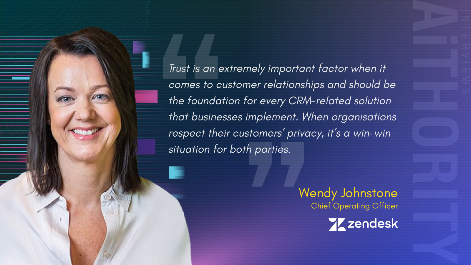 Wendy Johnstone, Chief Operating Officer at Zendesk APAC