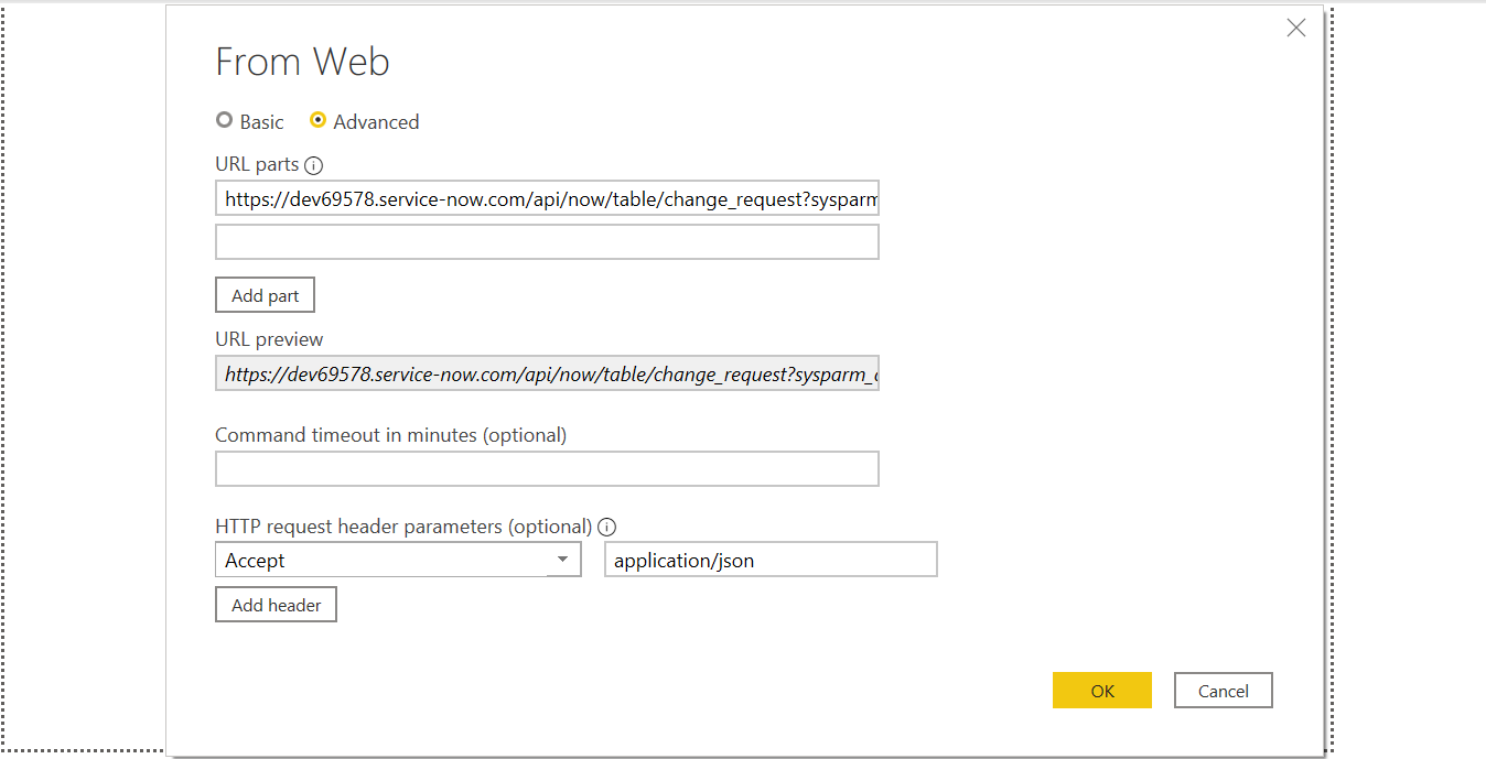 HTTP request header