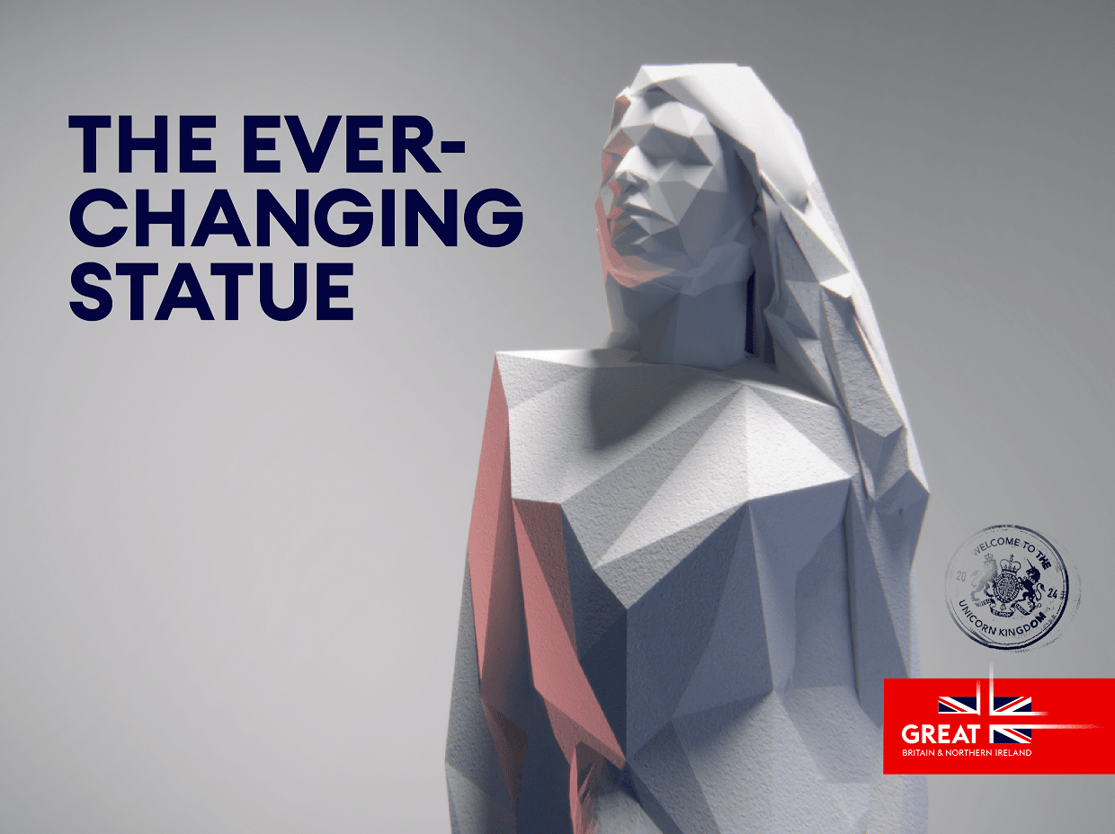 Boasting Highest Number of Unicorns in Europe, the U.K. Celebrates Startups with Limited-Time Statue in New York City